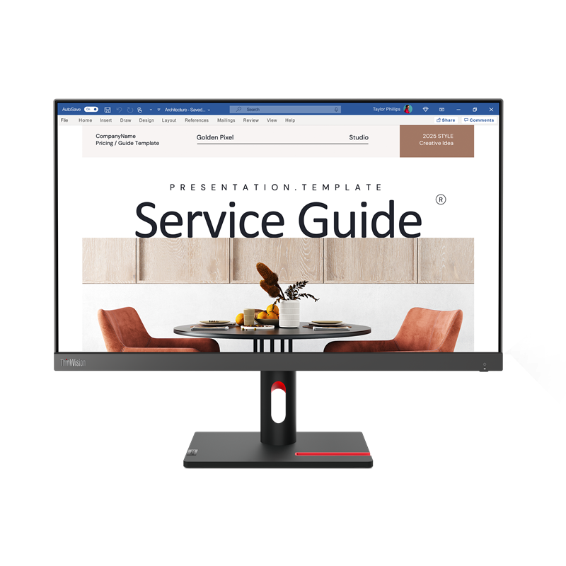 Монітор Lenovo ThinkVision S24i-30 (63DEKAT3UA)